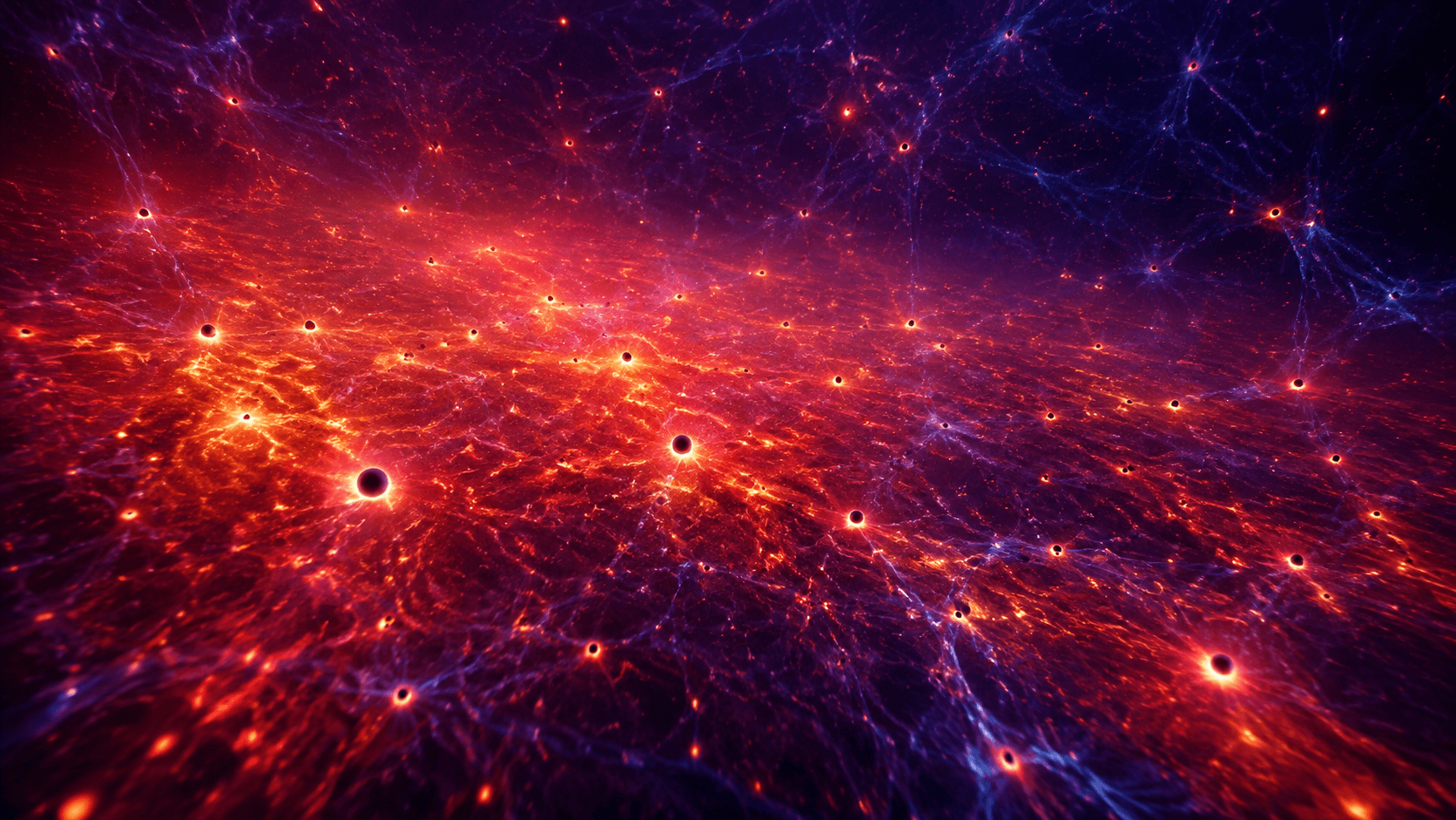 Illustration of a primordial black hole candidate emerging from early-universe density fluctuations.