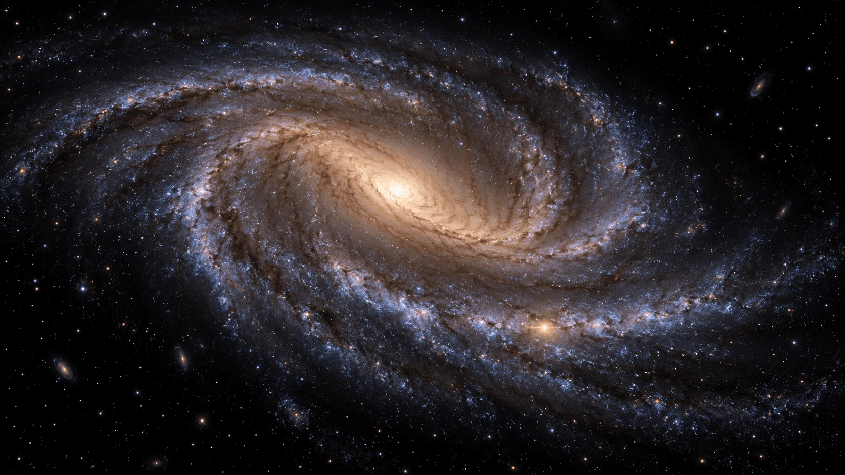 The band of the Milky Way arching across a dark sky, seen from the inside of the galactic disk.