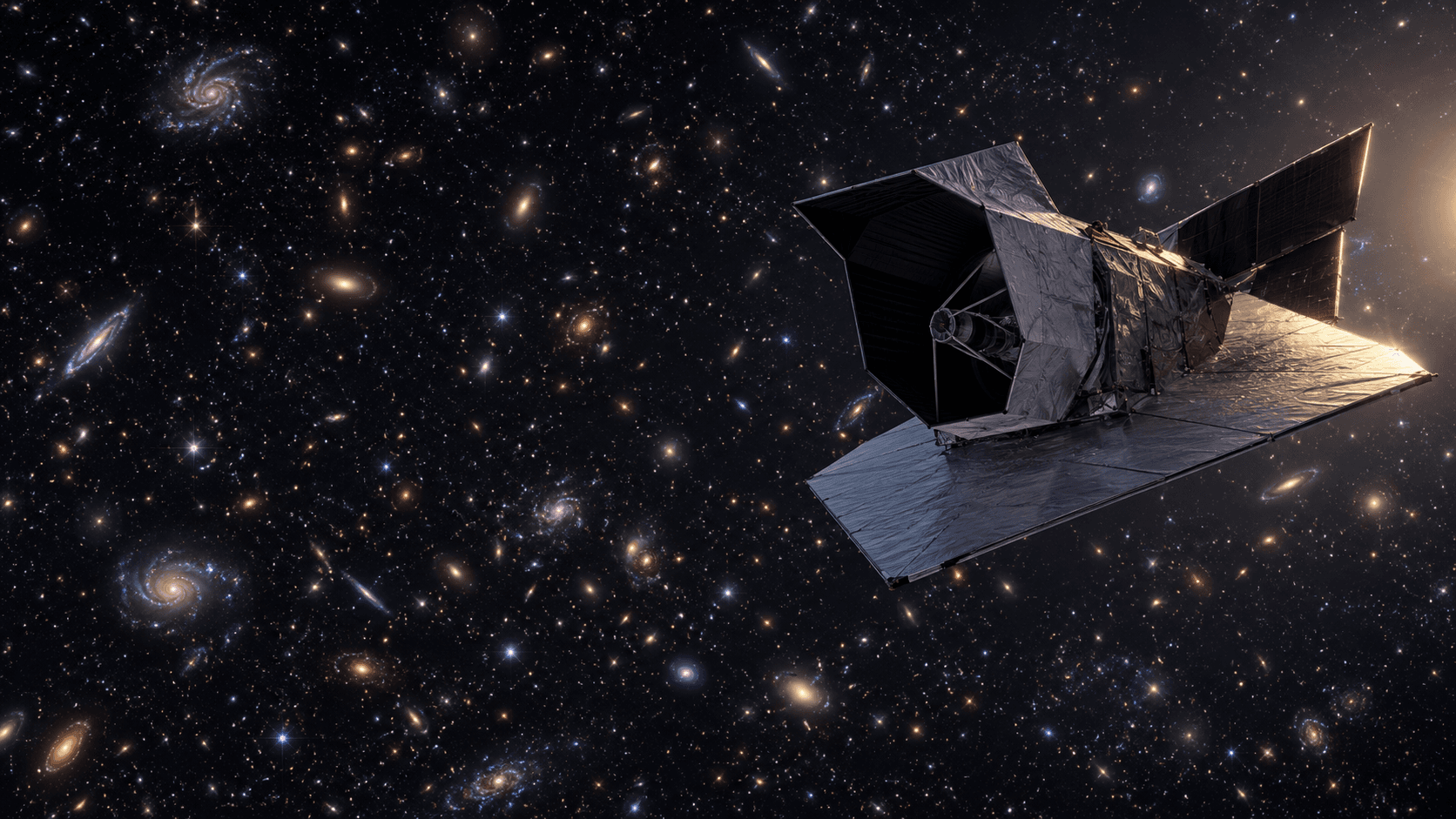 Original scientific illustration for Nancy Grace Roman Space Telescope Launch: What Happened and What the Mission Will Discover