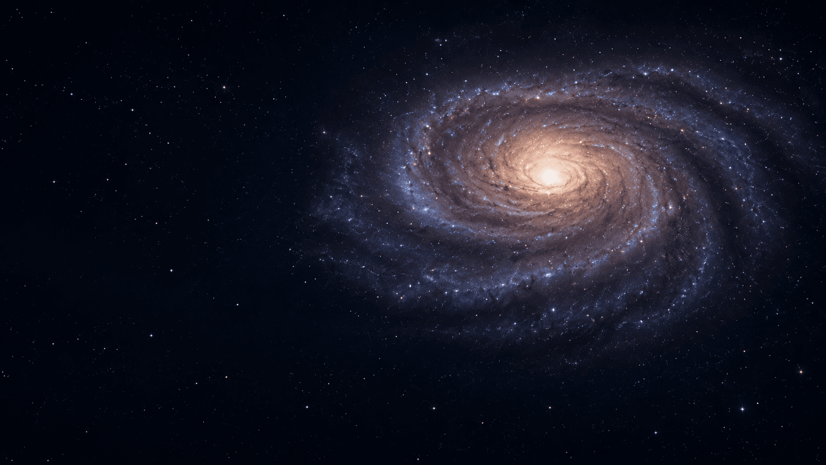 A spiral galaxy filled with stars.