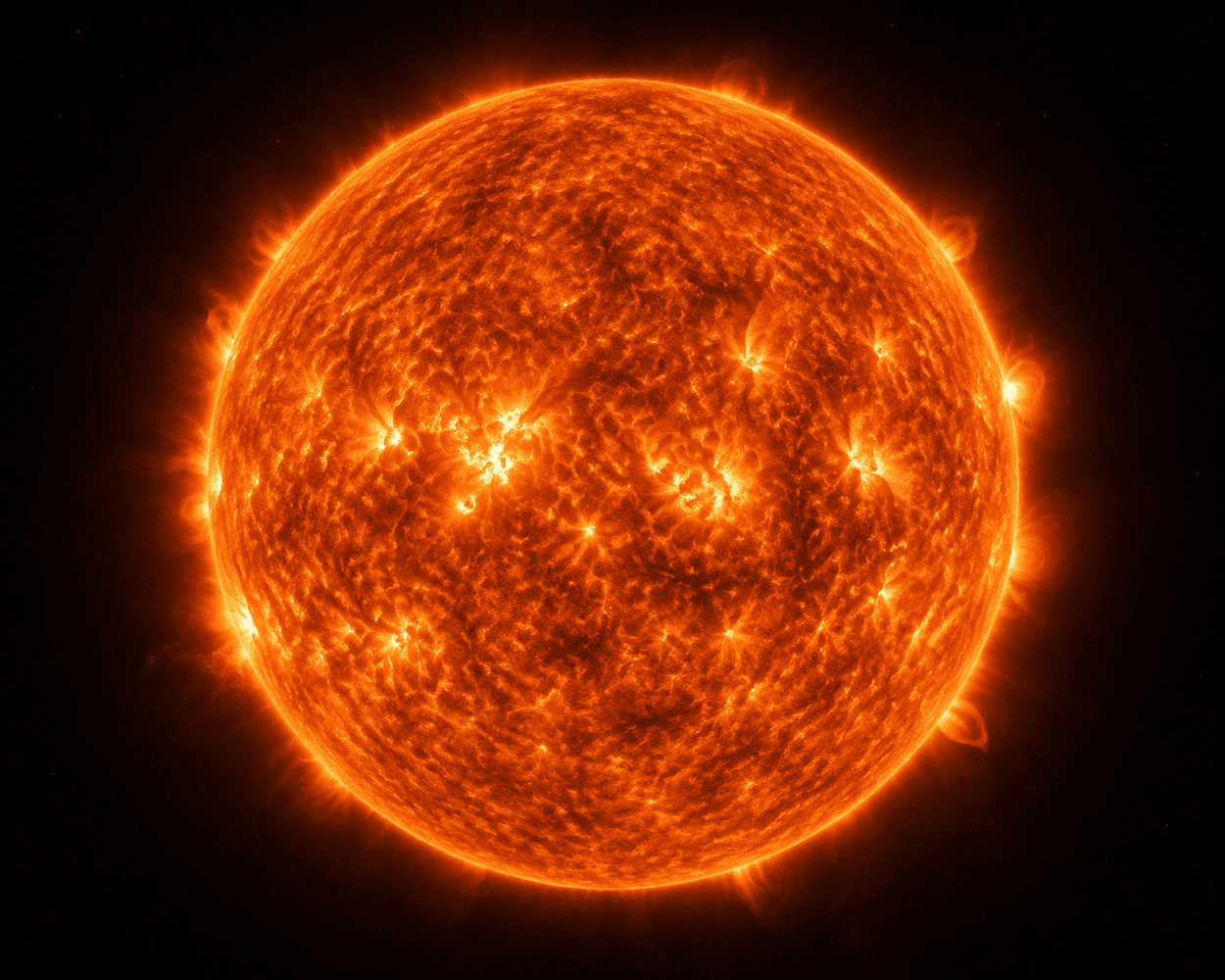 Bright yellow star radiating light.